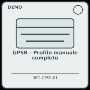 GPSR - Profilo manuale completo