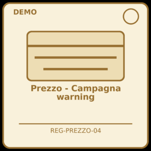 Prezzo - Campagna warning