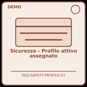 Sicurezza - Profilo attivo assegnato