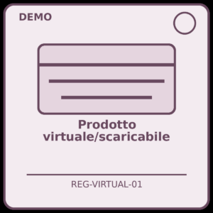 Prodotto virtuale/scaricabile