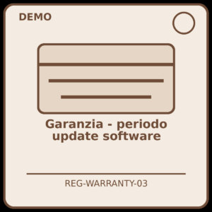 Garanzia - periodo update software